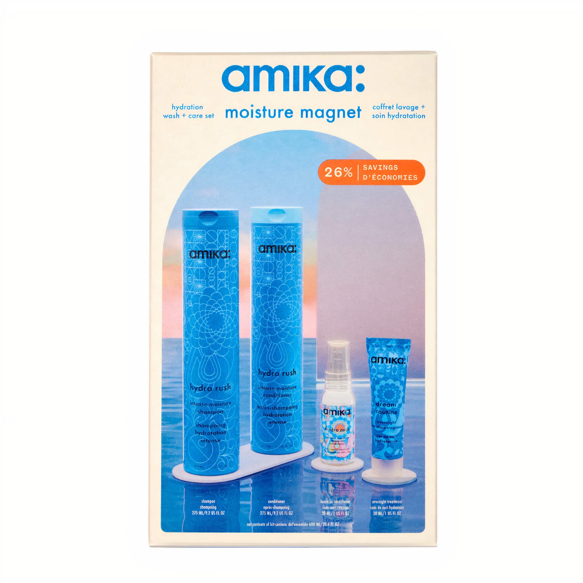 Amika | Moisture magnet hydration wash + care hair set